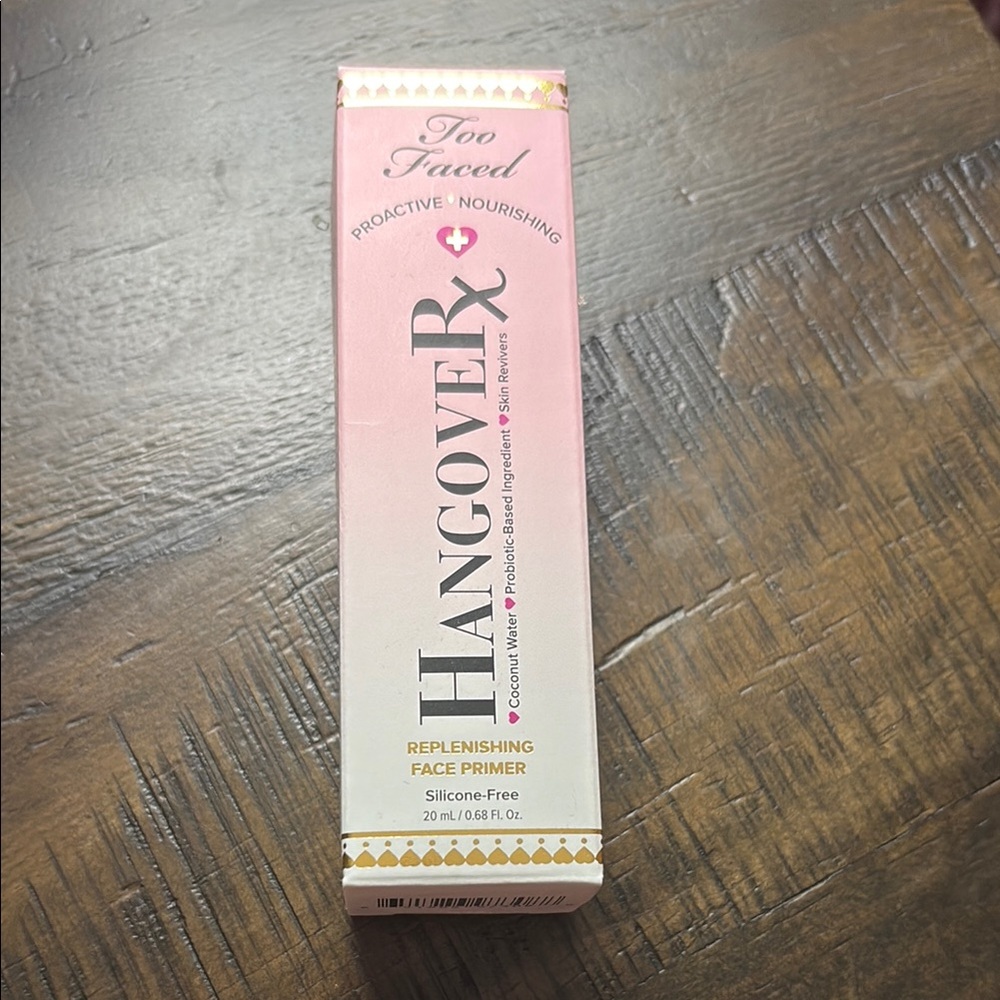 NIB Too Faced Hangover Rx Replenishing Face Primer